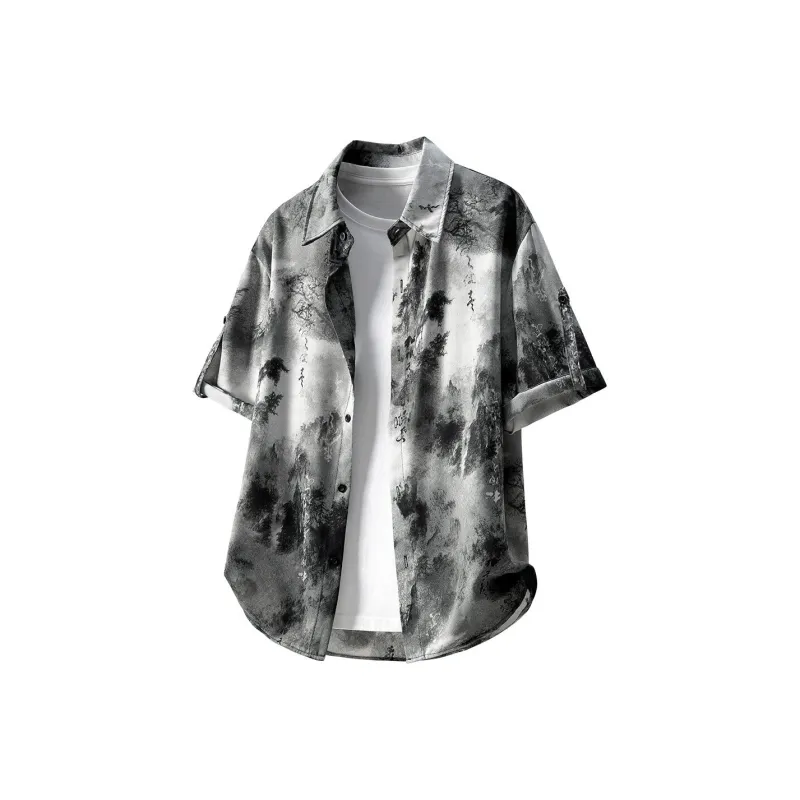 LUYUSHANYU Shirt Matching Set Unisex-1