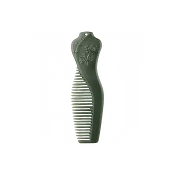 Lingxiang Yurun Comb Green Jade Unisex