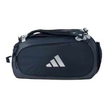 Adidas Nylon Travel Bag 54L Unisex Dark Blue & Silver Metallic
