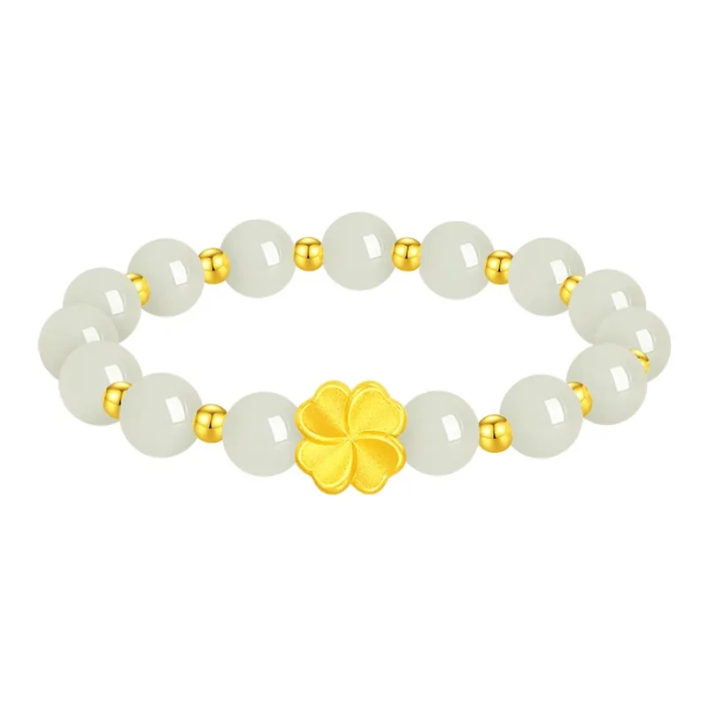 ALLOVE Hetian Jade Bracelets Green Jade Women's-0