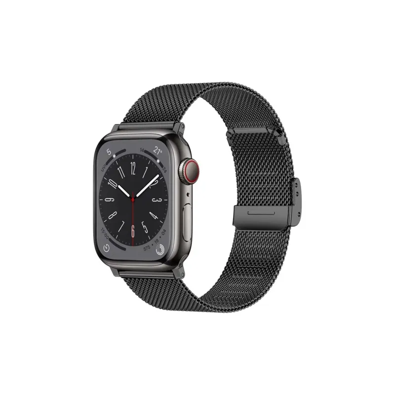 LEAPRUN Watch Band Apple Compatibility Stainless Steel Material-4