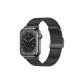 Milanese Strap with Metal Buckle, Black Color