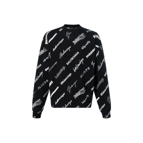 Balenciaga Logo Print Crewneck Sweater