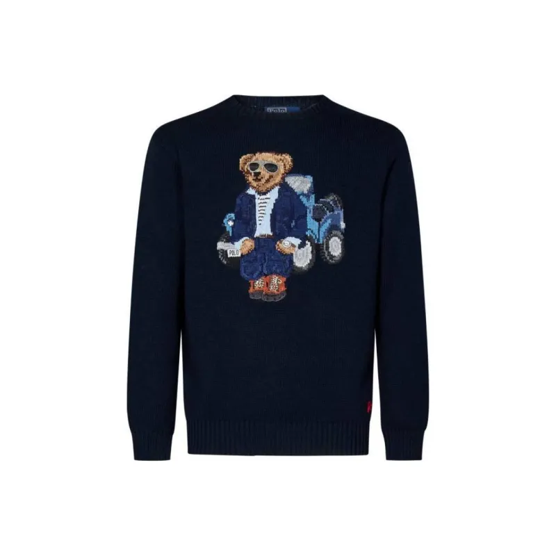 Polo Ralph Lauren Polo Bear Embroidered Crewneck Jumper-0