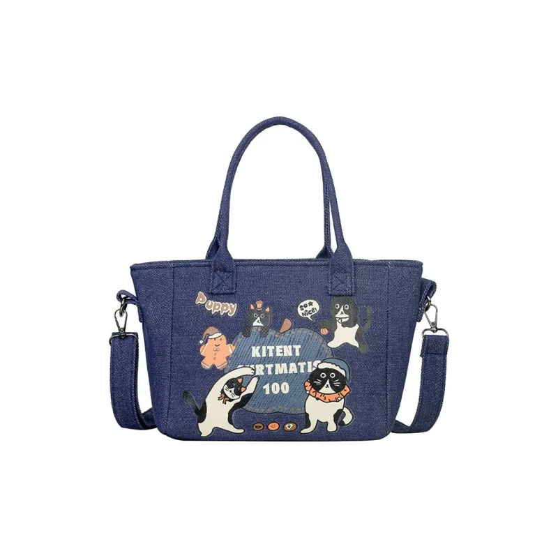 S.REPHEN Denim Crossbody Handbag Regular Unisex Blue/Dark Blue-3