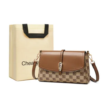 Chearly Kitity PVC Shoulder Bag Regular Women's Khaki Coffee