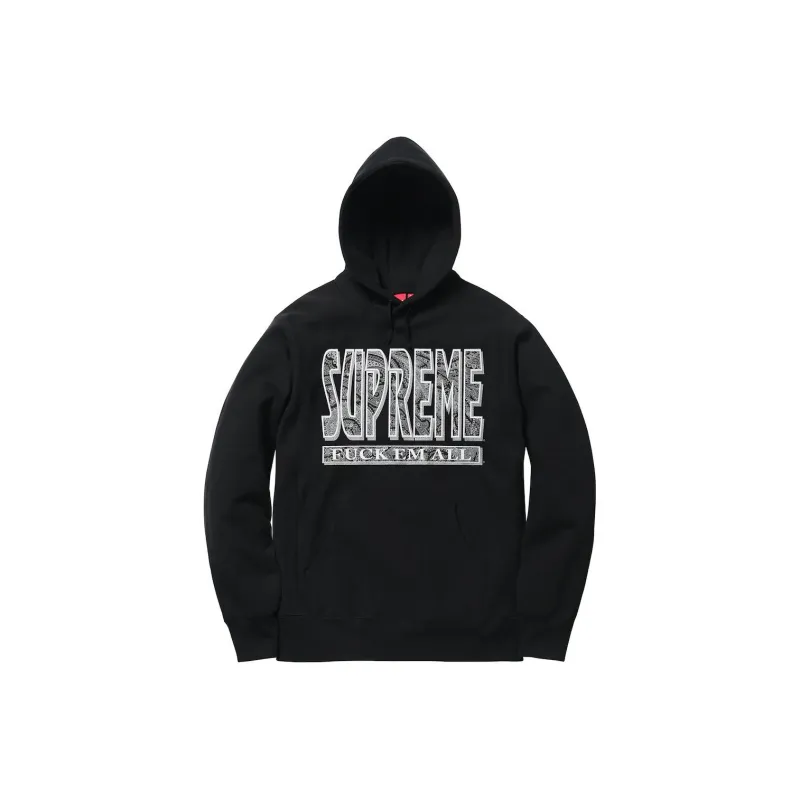 Supreme Paisley Fuck Em All Hoodie-0