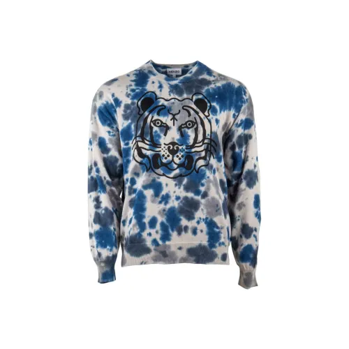 KENZO Tie Dyed Tiger Detailed Sweatshirt