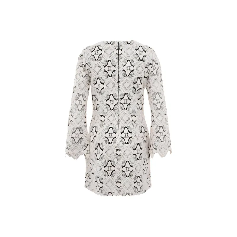 GUESS Long-Sleeved Dresses Women's White-1