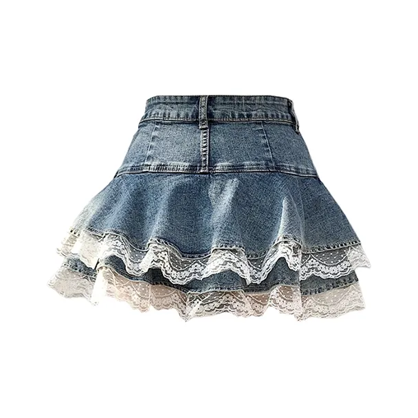 Manekniv Denim Short Skirts Women's-7
