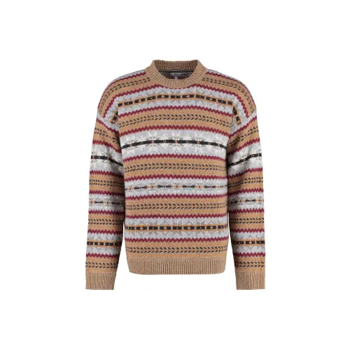 WOOLRICH Knitted Striped Crewneck Sweater