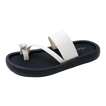 Ailise Sandal Slippers White/Black
