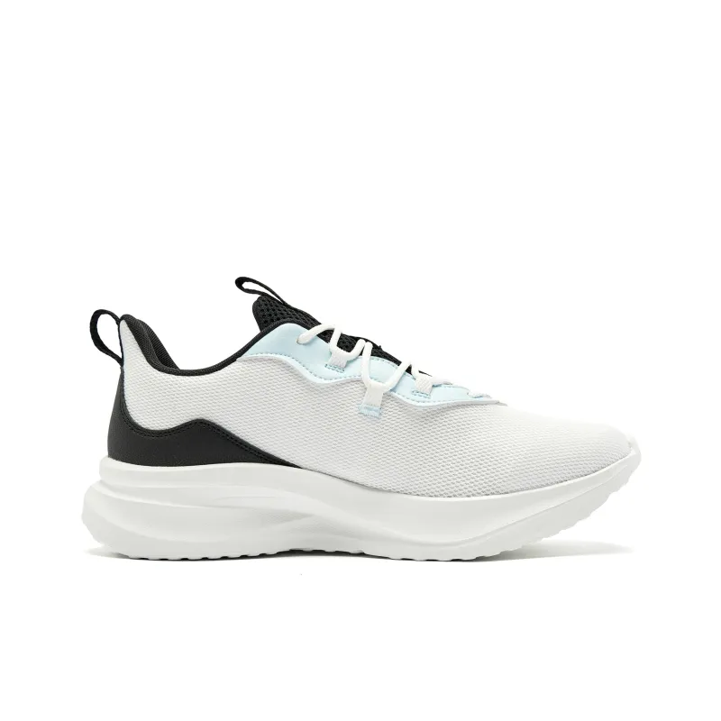 QIAODAN Cushioning, Slip Resistant, And Abrasion Resistant Low Top Casual Running Shoes Men's White Blue-1