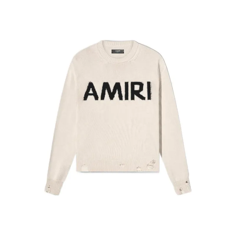 AMIRI Monogram Intarsia Crewneck Sweater-0