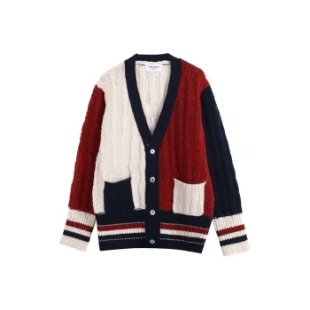 THOM BROWNE Sweaters Men Red