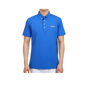TITLEIST Polo Shirts Men Blue