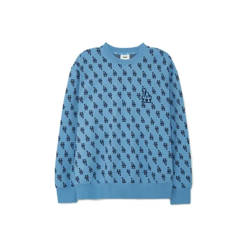 MLB MONOGRAM Series Los Angeles Dodgers Sweatshirt Unisex Dark Sky Blue