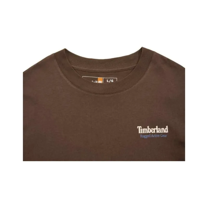 Timberland T Shirt Men's Dark Coffee-2