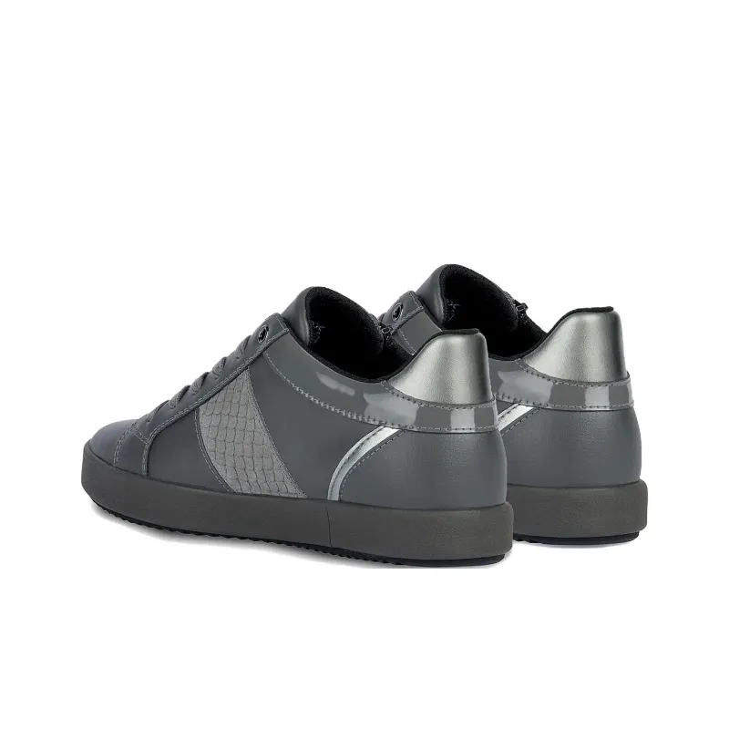 GEOX Blomiee Low Top Skateboard Shoes Women's Gray-3