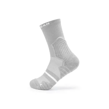 QIAODAN Basketball Socks Men's 1 Pack Silent Gray