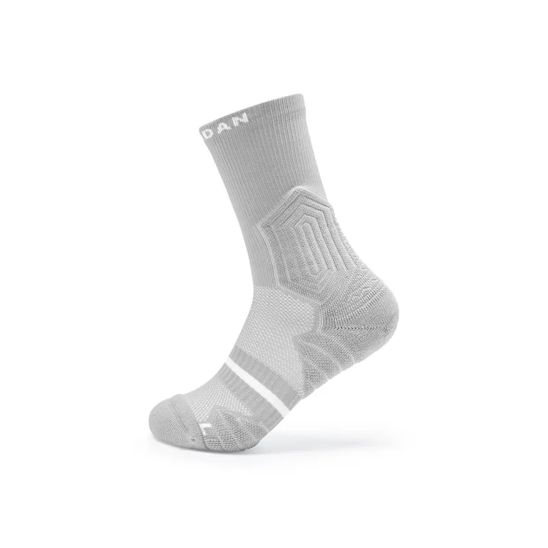 QIAODAN Basketball Socks Men's 1 Pack Silent Gray-0