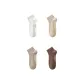 [4 Pack/Odor-Resistant Sports Moisture-Wicking]White+Beige+Dark Khaki+Coffee