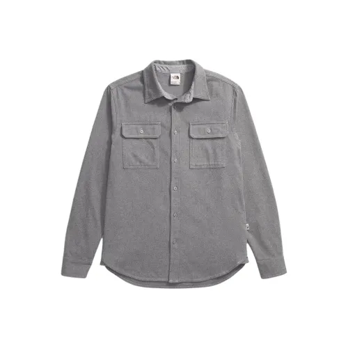 THE NORTH FACE Arroyo Flannel Shirt Shirt Men's Medium Gray Mixed Color