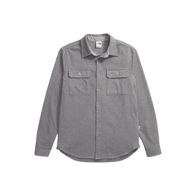 THE NORTH FACE Arroyo Flannel Shirt Shirt Men's Medium Gray Mixed Color-0