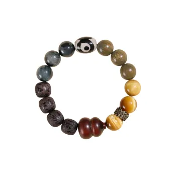 ZUIWENGLANGYASHANWENCHUANG Green Sandalwood Bracelets Unisex