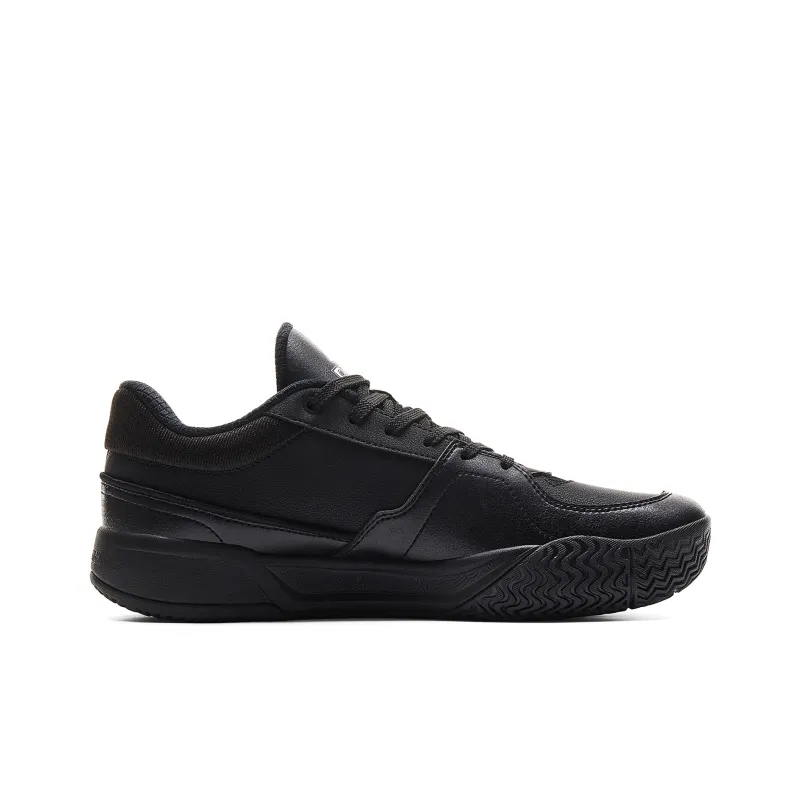 PEAK Cushioning, Slip Resistant, Rebound Low Top Basketball Shoes Men's All Black-1