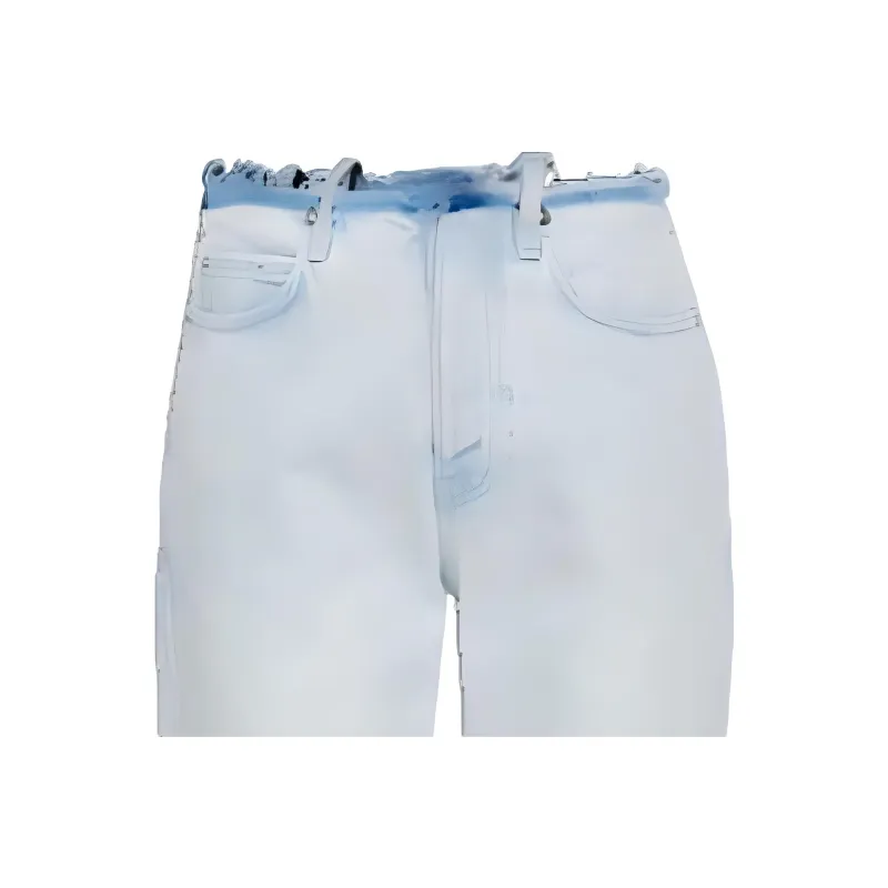 Balenciaga Distressed Trim Jeans-4