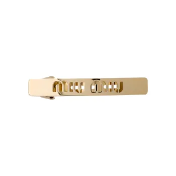 MIU MIU Hair Clips Women's Gold
