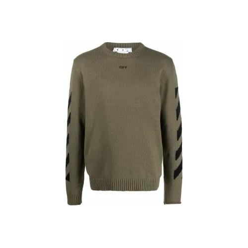OFF WHITE Sweaters Men Army Green