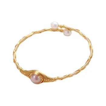 Andaozi Pearl Bangles Women's
