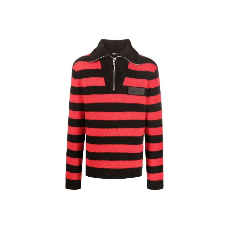 BALMAIN Cashmere Sweaters Men Red-0