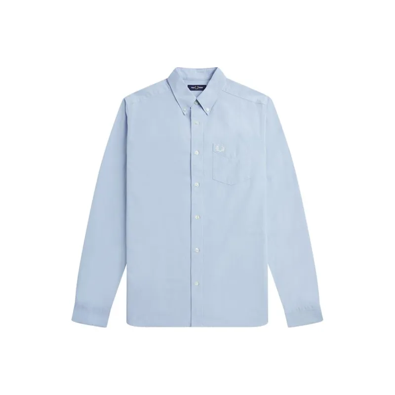 FRED PERRY FW24 Shirt Men Light Blue-0