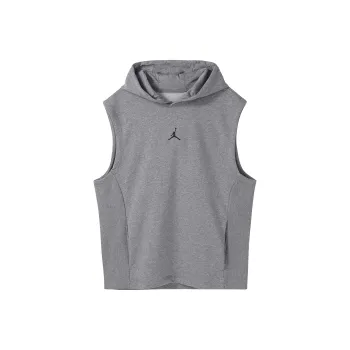 Jordan Dri FIT Sport Sleeveless Breathable Pullover Hooded Vest Grey