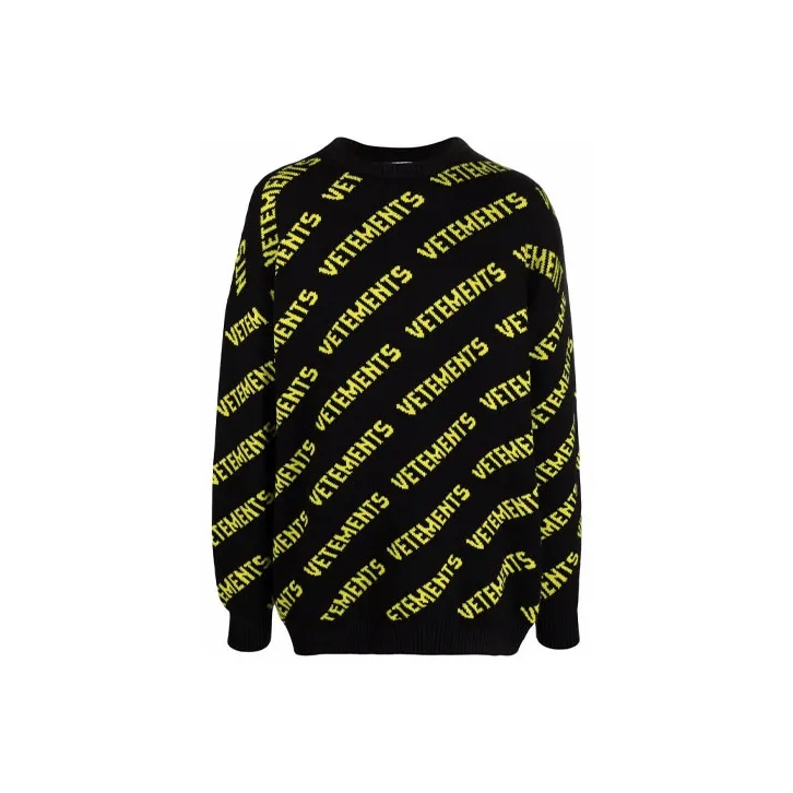 Vetements Monogram Knitted Sweater-0