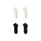 [4 Pack/Odor-Resistant Foot Sports Moisture-Wicking]2 Pack White+2 Pack Black
