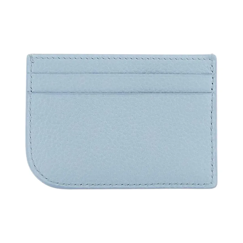 Alexander McQueen Leather Card Holder Men's Light Blue-2