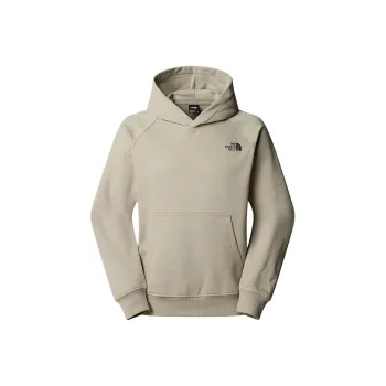 THE NORTH FACE Raglan Redbox Graphic Hoodie Sweatshirt Men Gray