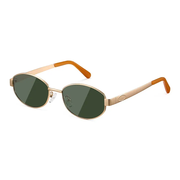 BERTHA Metal Oval Sunglasses Unisex-9