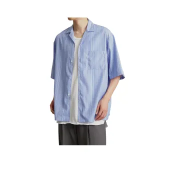 PUBLIC TOKYO SS24 Shirt Men's Blue
