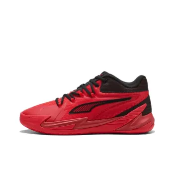 PUMA Dagger Anti Slip Wear Resistant Low Top Basketball Shoes Unisex Red Black