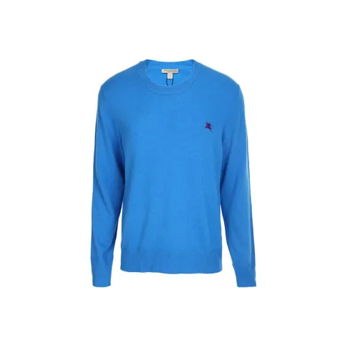 Burberry Cashmere Sweaters Men Blue
