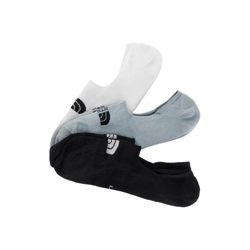 THE NORTH FACE No Show Socks Unisex 3 Pack Cosmic Black/Snow Peak White/Starlight Gray-1