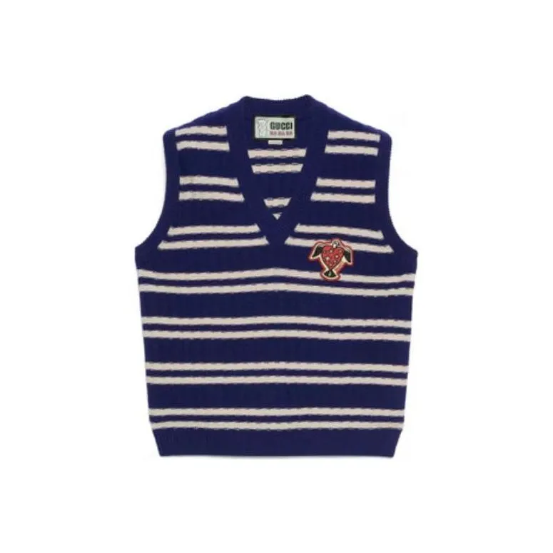 GUCCI X Harry Styles Co-branded Tank Tops Unisex Dark Blue-0