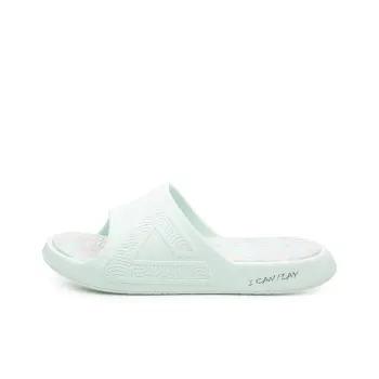PEAK Tai Ji1.0 Quiet Slip Resistant Abrasion Resistant Slide Slippers Women's Clear Spring Green