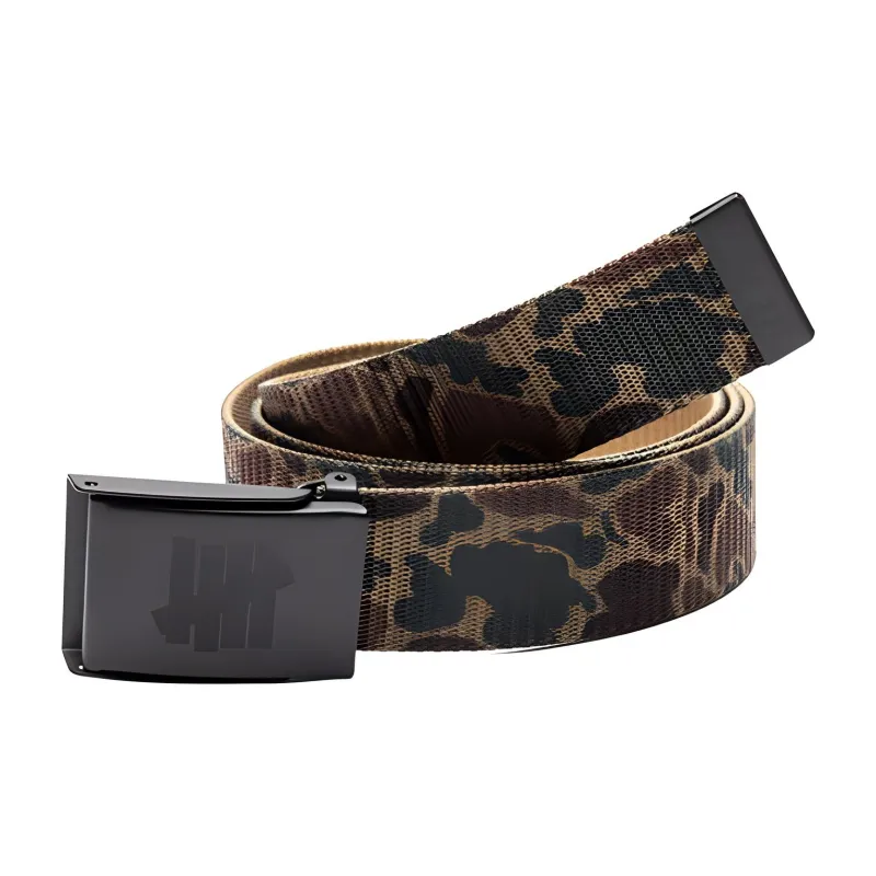 UNDEFEATED Brand Camouflage Pattern Woven Polyamide Belt Unisex Multicolor Width: 4CM-1