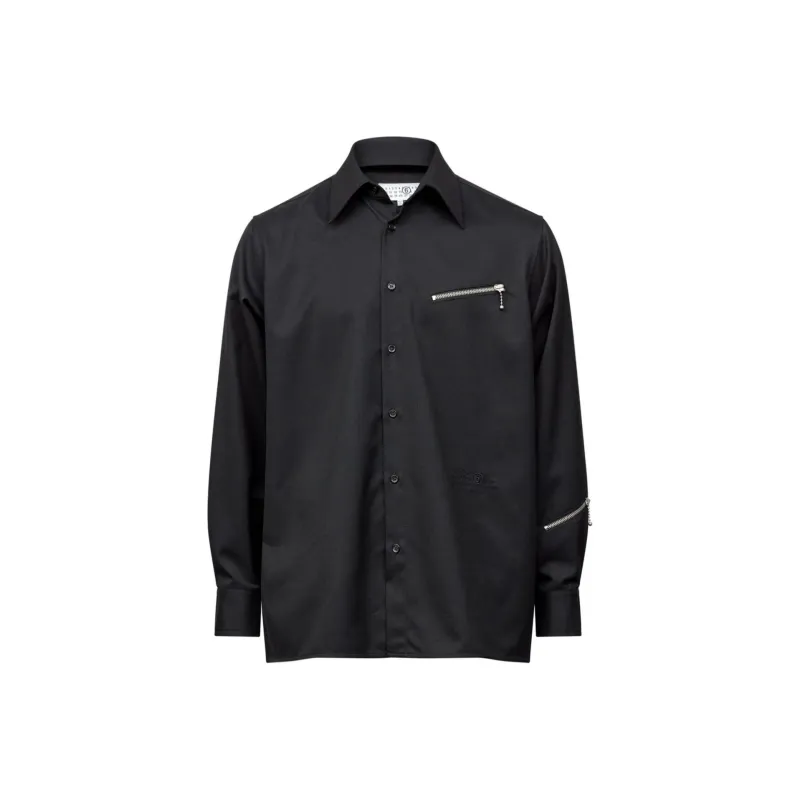MM6 Maison Margiela Zip detail Long sleeve Shirt-0